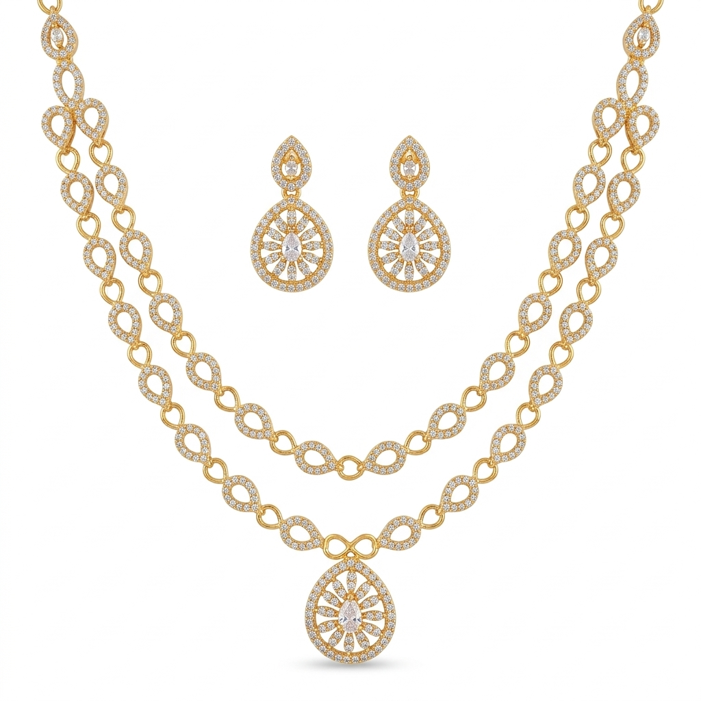 Double layer necklace