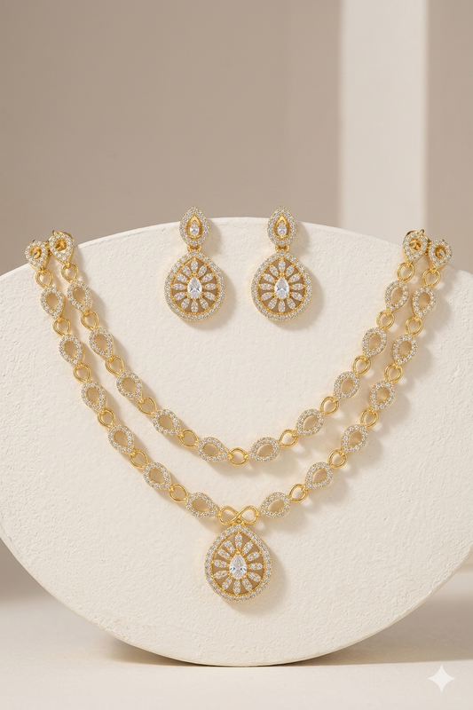 Double layer necklace